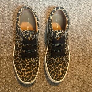 Slip on leopard print sneakers